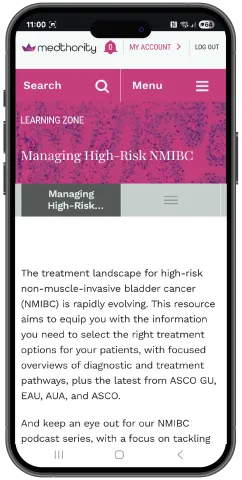 Medthority Learning Zone phone